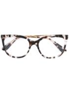 Dolce & Gabbana Cat Eye Frame Glasses, Brown, Acetate/metal