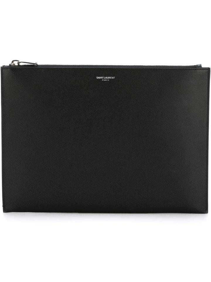 Saint Laurent Logo Pouch - Black