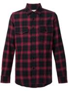 Saint Laurent Checked Shirt - Pink & Purple