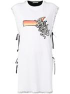 Marco De Vincenzo Printed Sleeveless Top - White