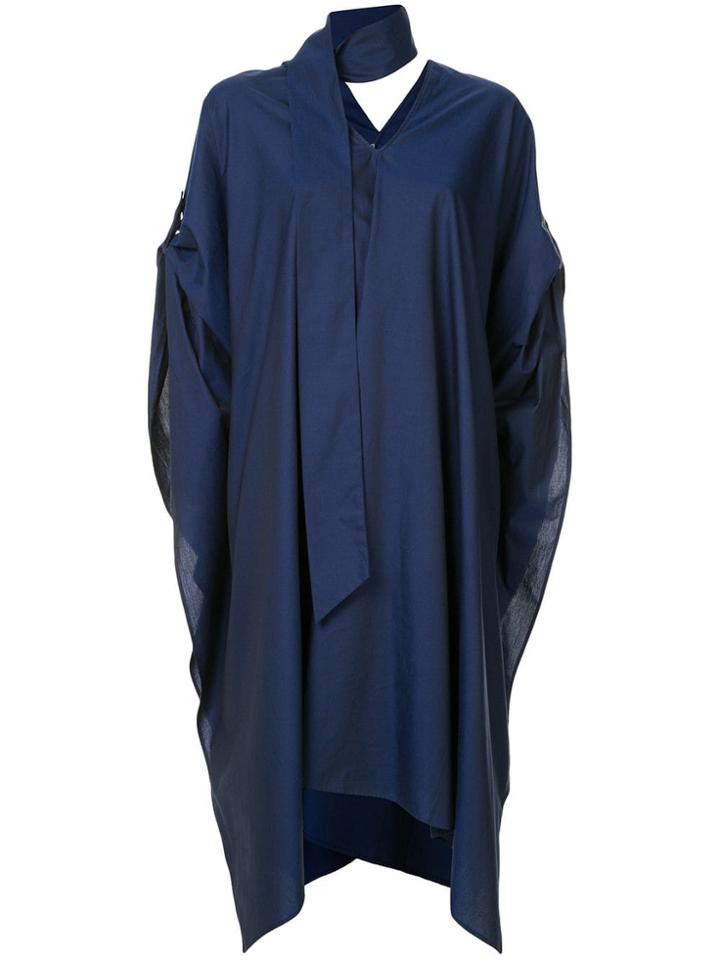 Taller Marmo Oversized El Poncho Dress - Blue