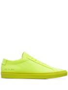 Common Projects Fluorescent Yellow Achilles Leather Low-top Sneakers