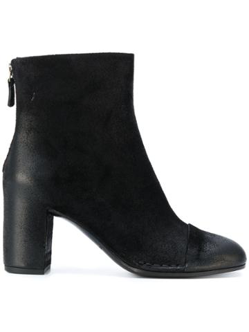 Roberto Del Carlo Zipped Ankle Boots - Black