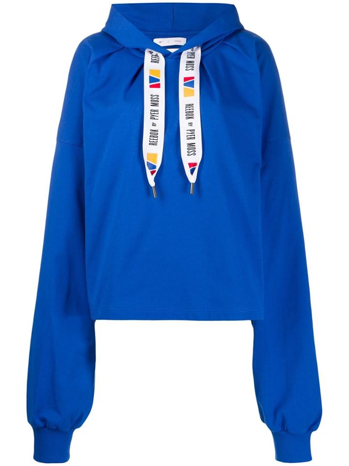 Reebok By Pyer Moss Hoodied Sweatshirt - Blue