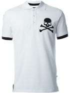 Philipp Plein Face Swap Polo Shirt, Men's, Size: S, White, Cotton