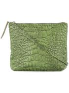 Zambesi Crocodile Effect Crossbody Bag - Green