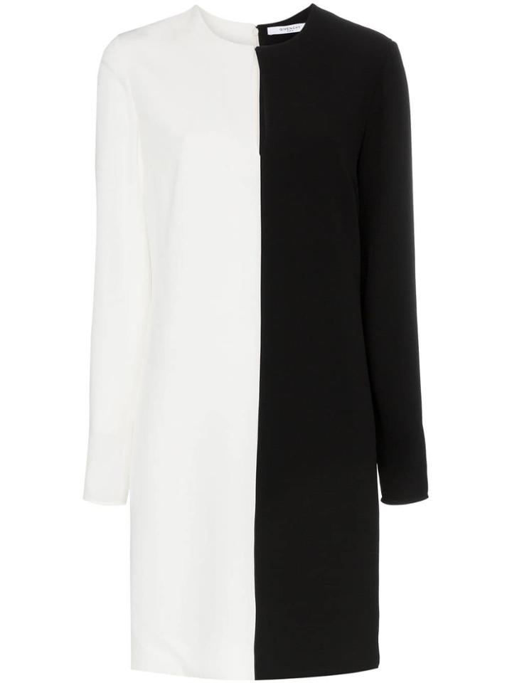 Givenchy Two-tone Shift Dress - Black