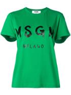 Msgm Printed T-shirt - Green