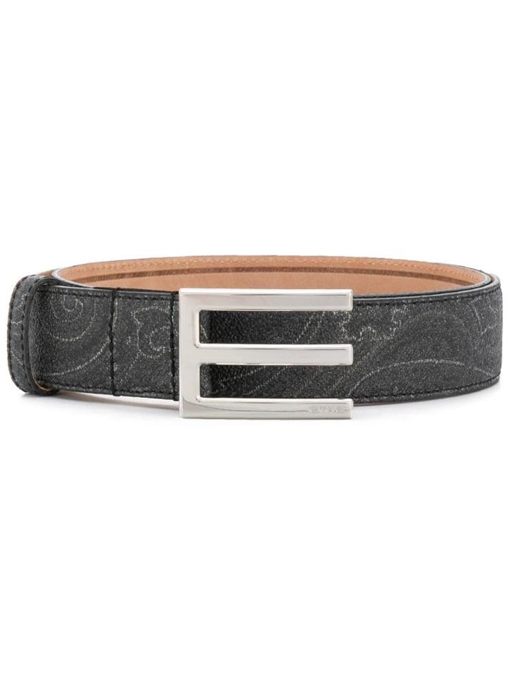 Etro E Buckle Belt - Black