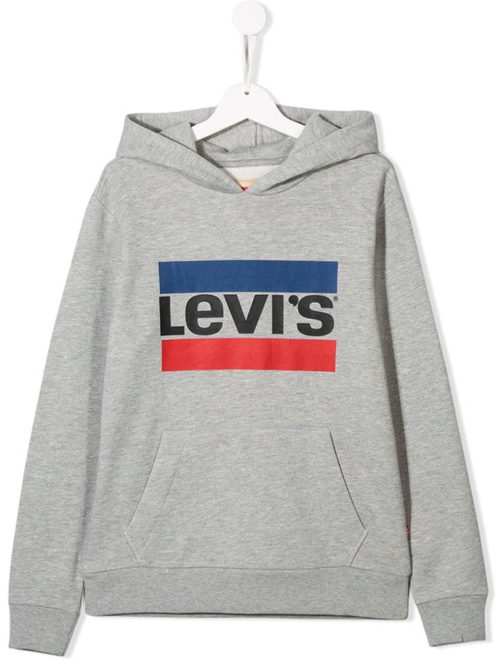 Levi's Kids Logo Relaxed Fit Hoodie - Grey