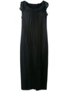 Maison Margiela - Pleated Sleeveless Dress - Women - Silk/polyamide/acetate - 40, Black, Silk/polyamide/acetate
