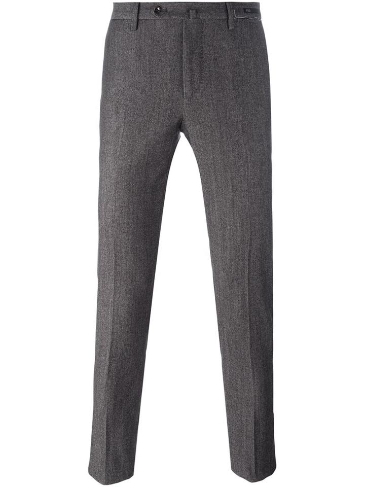 Pt01 Skinny Fit Trousers, Men's, Size: 46, Brown, Cotton/polyamide/spandex/elastane/virgin Wool