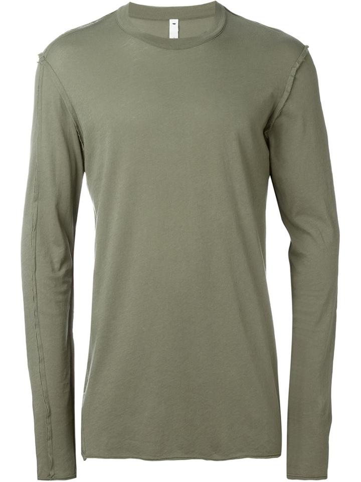 Damir Doma Exposed Seam T-shirt, Men's, Size: S, Green, Cotton