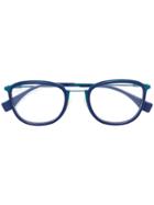 Fendi Eyewear Square Glasses - Blue