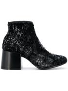 Mm6 Maison Margiela Sequin Embellished Ankle Boots - Black