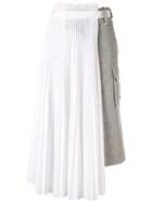 Sacai Double Layered Skirt - White