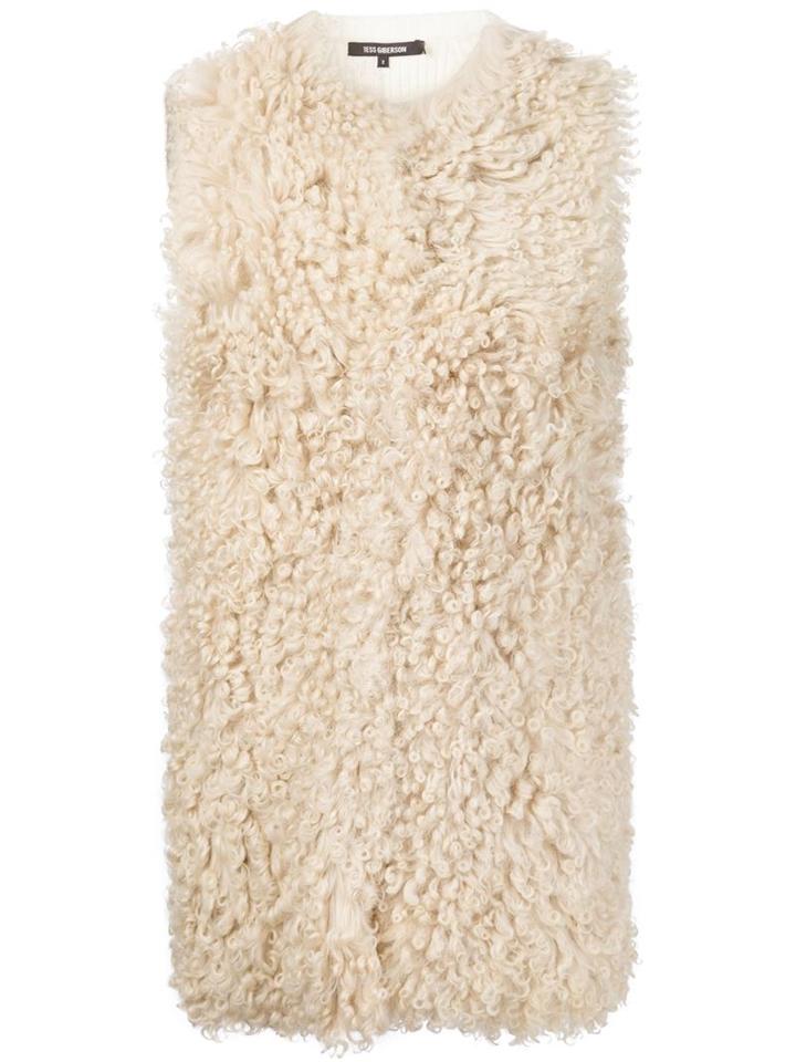 Tess Giberson Shearling Sleeveless Coat
