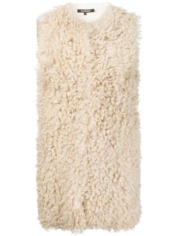 Tess Giberson Shearling Sleeveless Coat
