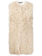 Tess Giberson Shearling Sleeveless Coat