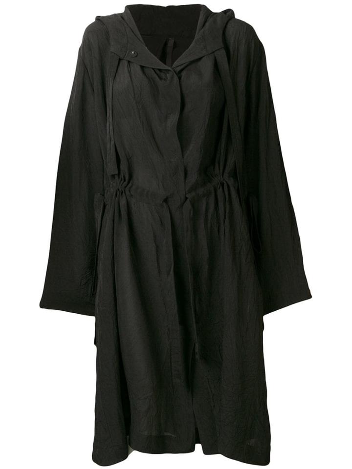 Sara Lanzi Mid-length Windbreaker - Black