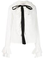 Milla Milla Ruffled Bow-embellished Shirt - White