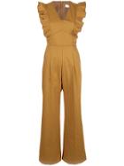 Sea Stevie Ruffled Jumpsuit - Brown