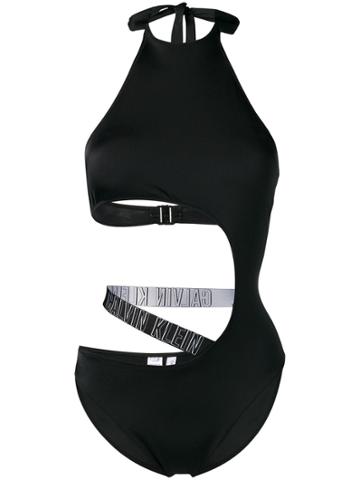 Calvin Klein Side-scoop Swimsuit - Black