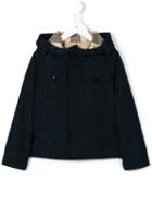 Burberry Kids Hooded Jacket, Boy's, Size: 12 Yrs, Blue