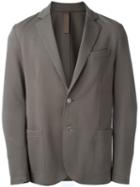 Eleventy Two Button Blazer, Men's, Size: 58, Grey, Cotton/nylon/spandex/elastane