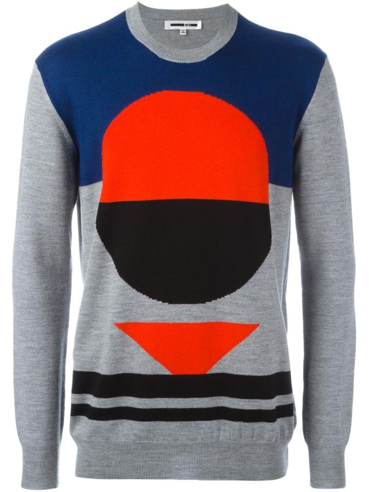 Mcq Alexander Mcqueen Block Geo Intarsia Jumper