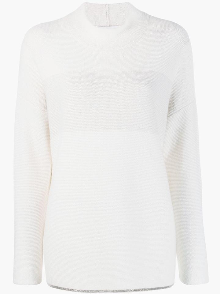 Fabiana Filippi Stripe Jumper - White