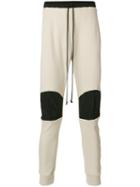 Lost & Found Rooms - Patch Knee Sweatpants - Men - Cotton - M, Nude/neutrals, Cotton