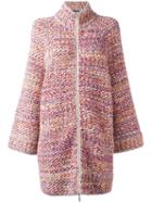 Chanel Vintage Woven Cape Coat, Women's, Pink/purple