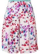 Emporio Armani Floral Print Knee Length Shorts - White