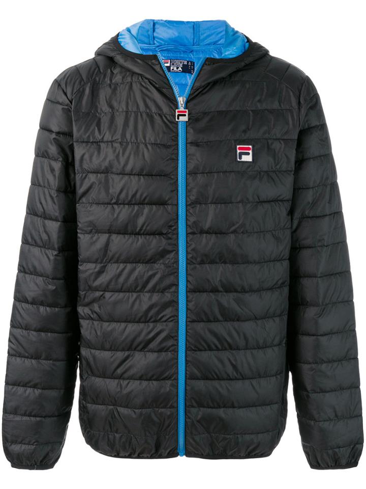 Fila Embroidered Logo Padded Jacket - Black