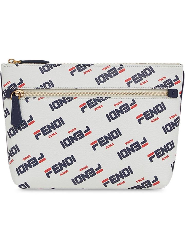 Fendi Small Pyramid Beauty Case - White