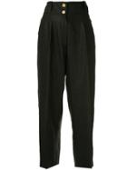 Chanel Vintage Cropped Loose Trousers - Black