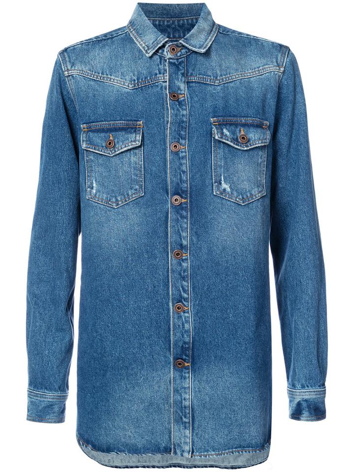 Off-white - Denim Shirt - Men - Cotton - Xs, Blue, Cotton