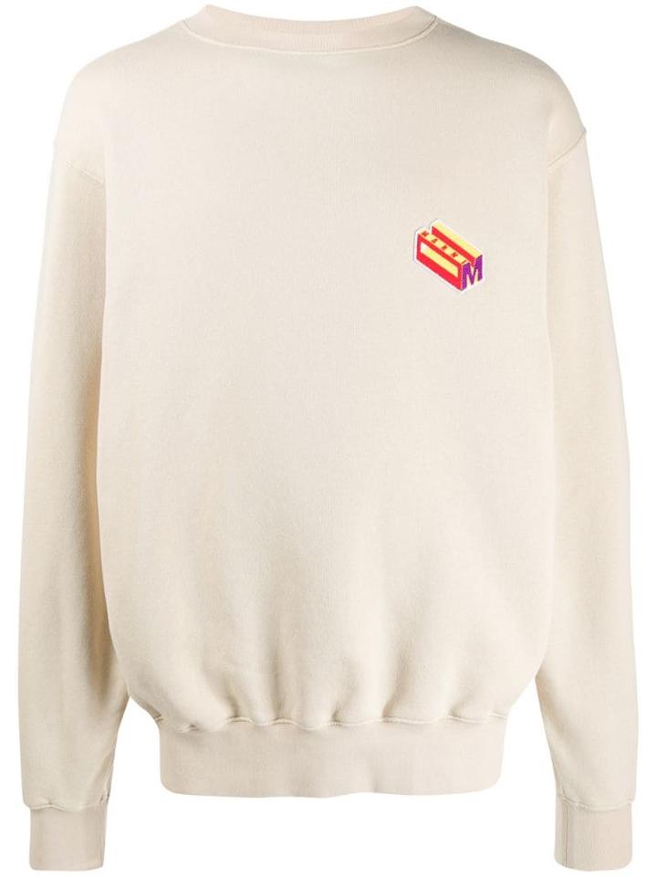 Marni 3d Logo Patch Sweatshirt - Neutrals