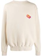 Marni 3d Logo Patch Sweatshirt - Neutrals