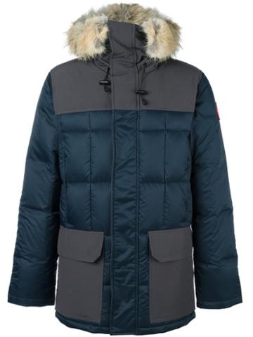 Canada Goose 'callaghan' Jacket, Men's, Size: Xl, Blue, Nylon/polyester/coyote Fur