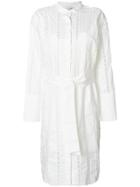 Zimmermann Embroidered Shirt Dress - White