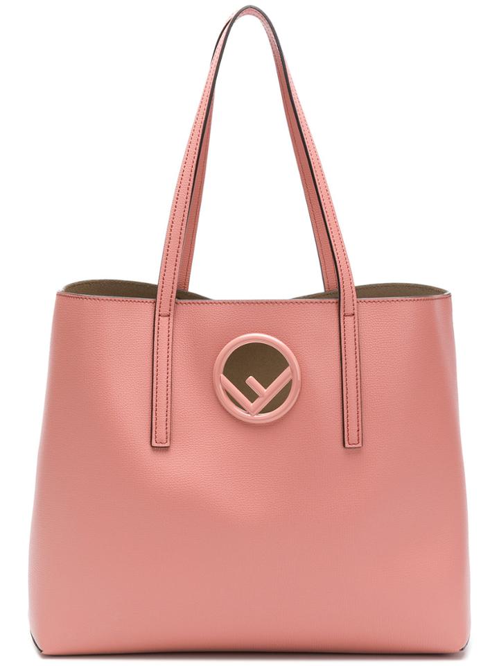 Fendi Top Handles Tote Bag - Pink & Purple