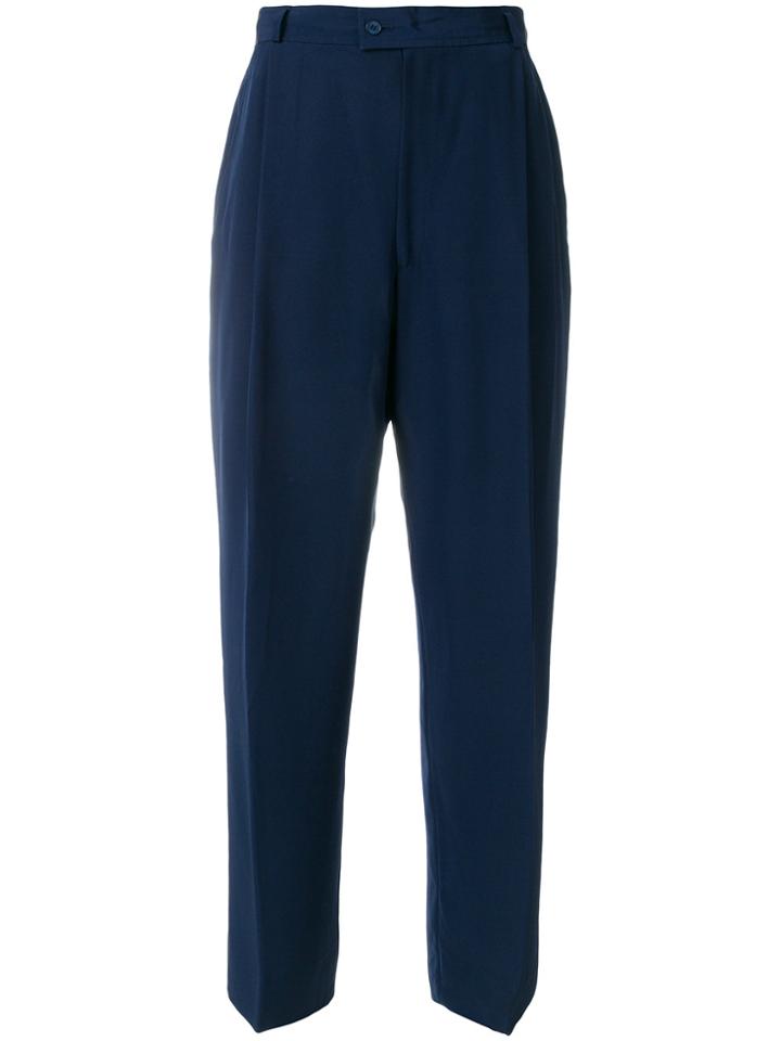 Yves Saint Laurent Vintage Wide-leg Trousers - Blue