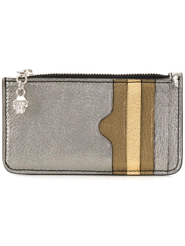 Alexander Mcqueen Cardholder Wallet - Silver