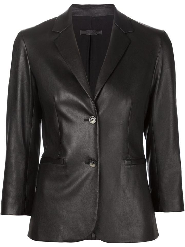 The Row Lambskin Blazer - Black