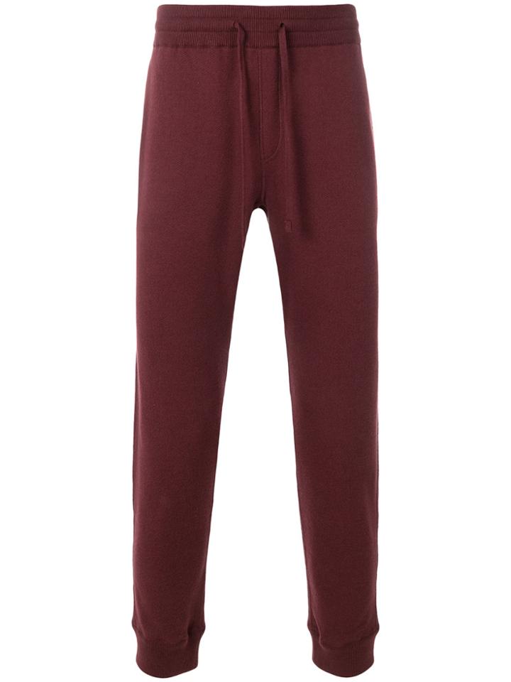 Kent & Curwen Elasticated Waist Knit Trousers - Pink & Purple