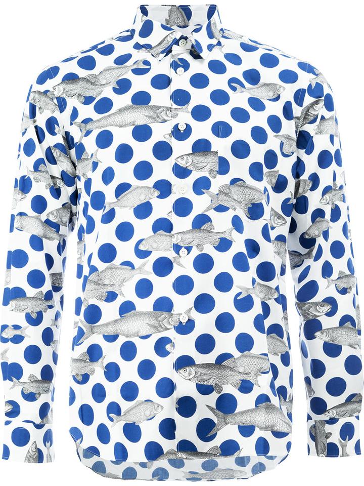 Comme Des Garçons Homme Plus - Polka Dot Distressed Shirt - Men - Cotton - L, White, Cotton