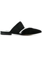 Steffen Schraut Pointed Toe Mules - Black