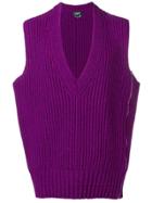 Calvin Klein 205w39nyc Longline Sweater Vest - Pink & Purple